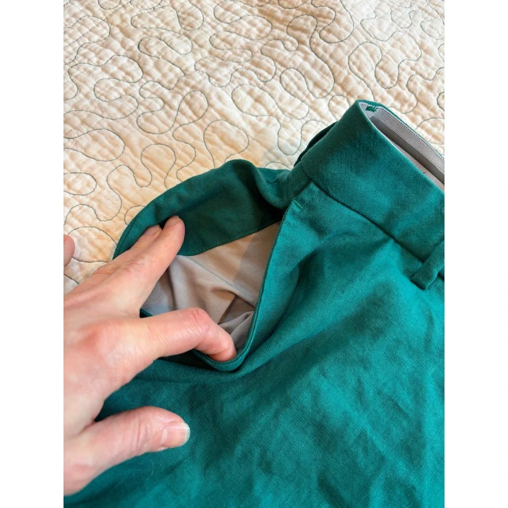 Walter Hagen‎ Mens Clubhouse Linen Shorts Green Size 40 9